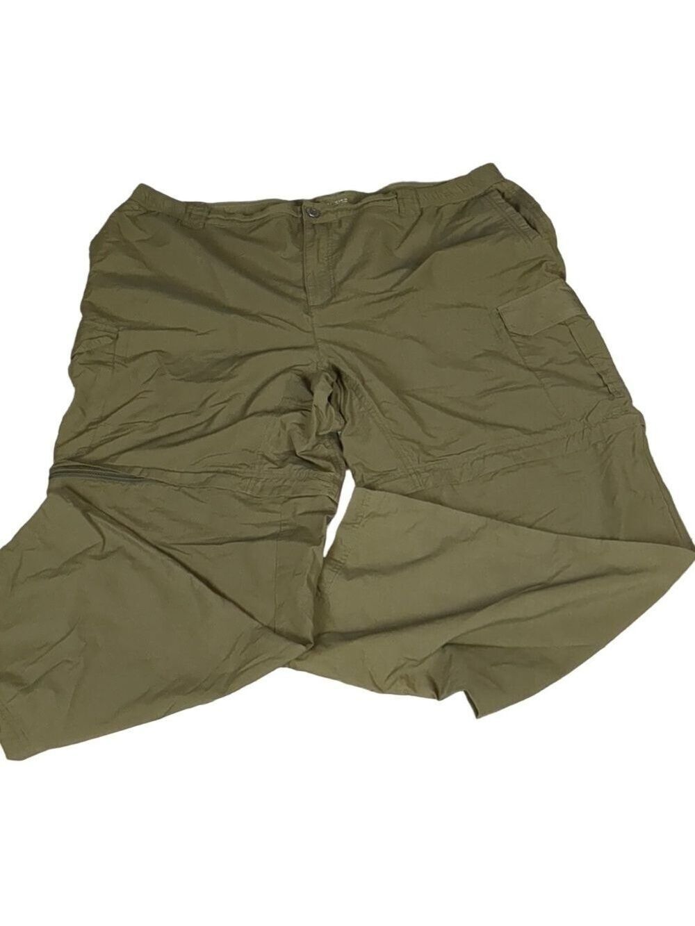 Columbia green cargo convertible pants size XXL